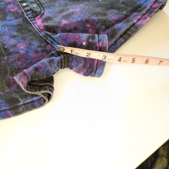 Outer Space Supernova Planetary Nebula Overall Shorts - Picture 7 of 7